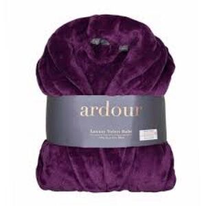 Ardour Luxury Velvet Robe in Purple